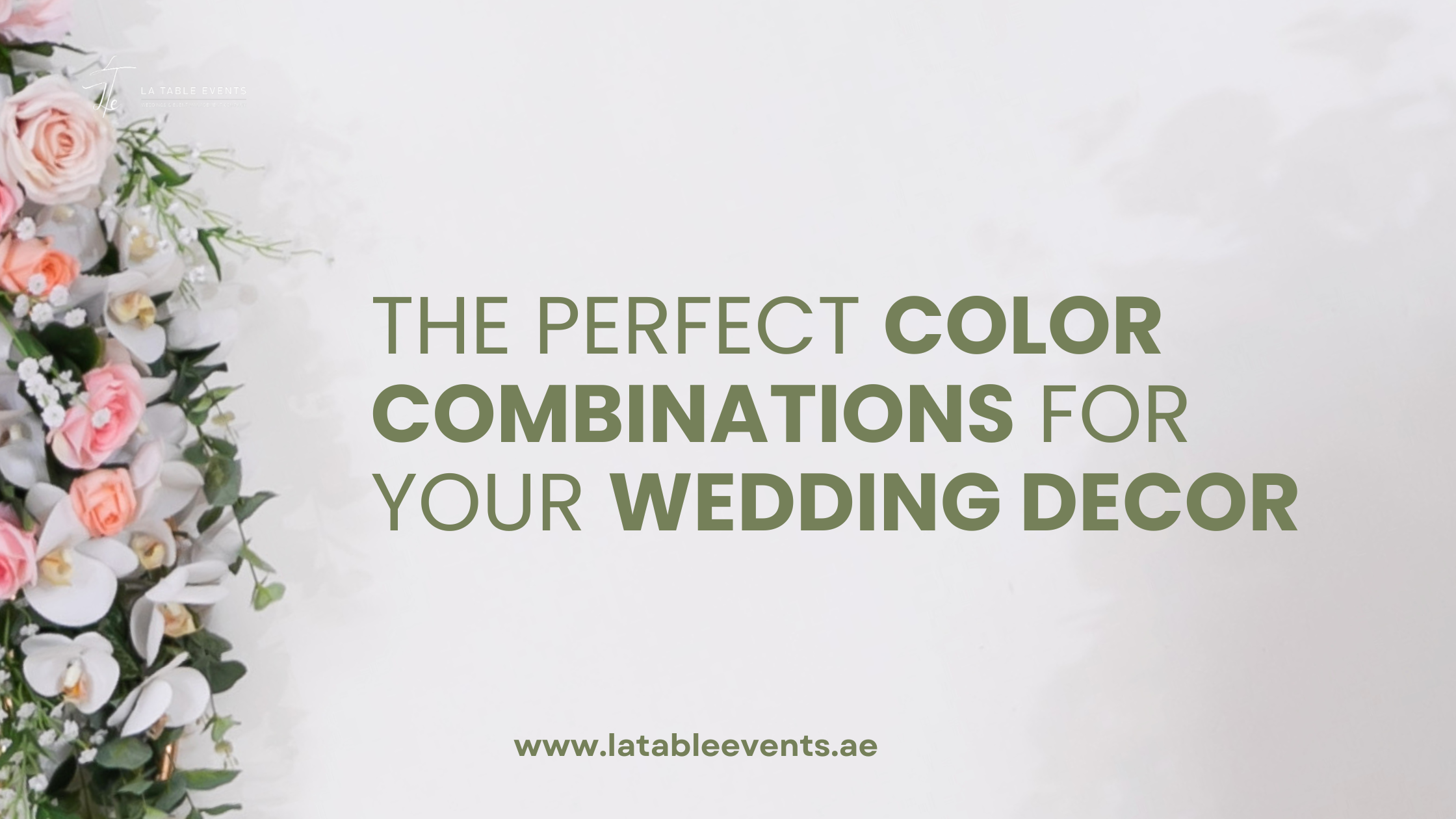 The best Color Combinations for Wedding Decor