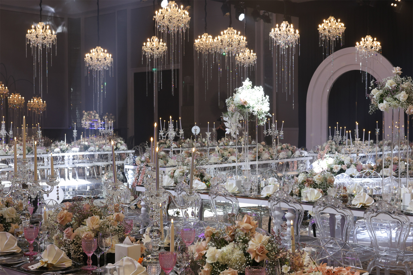 Grand ballroom wedding