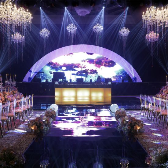 Grand ballroom wedding