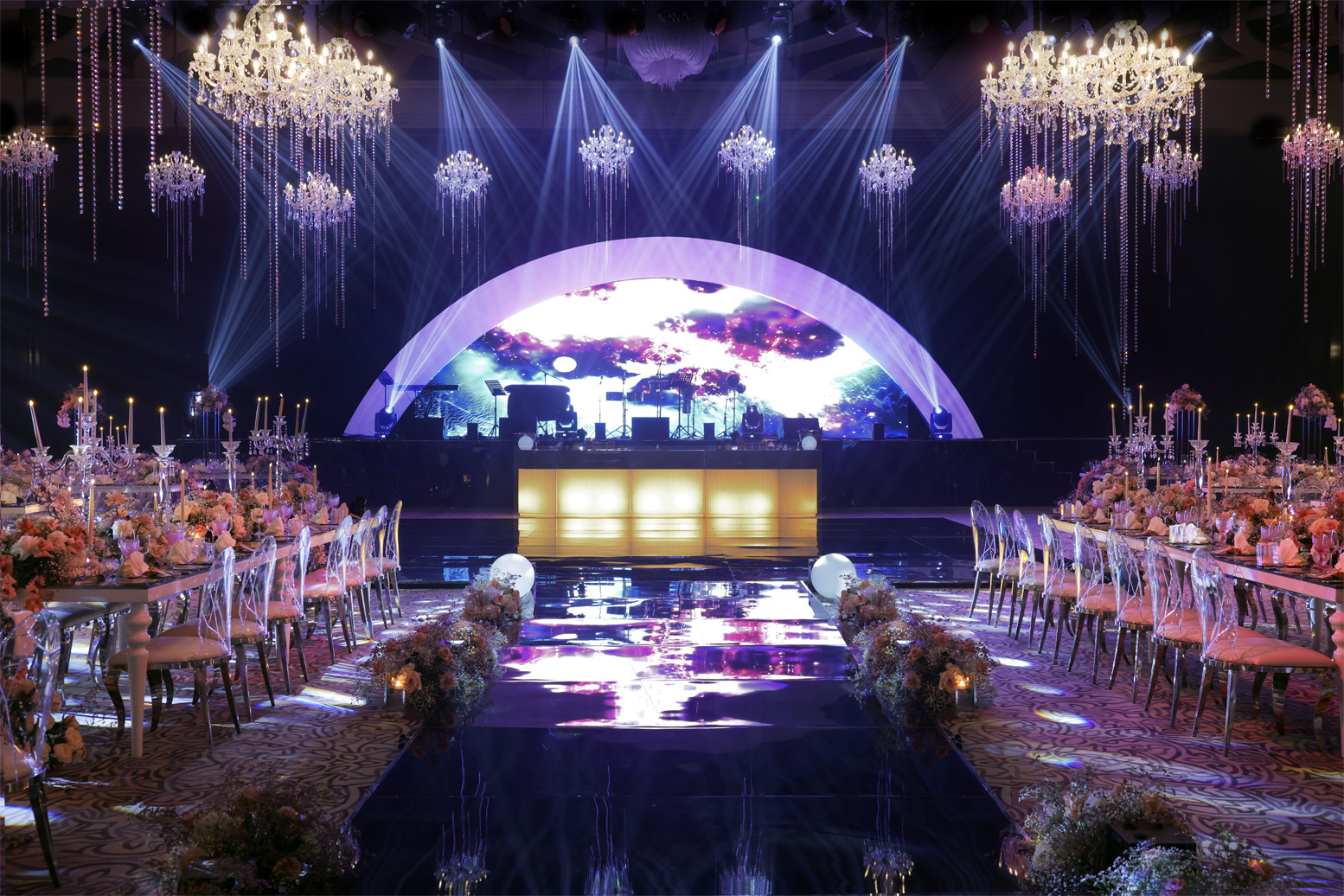Grand ballroom wedding
