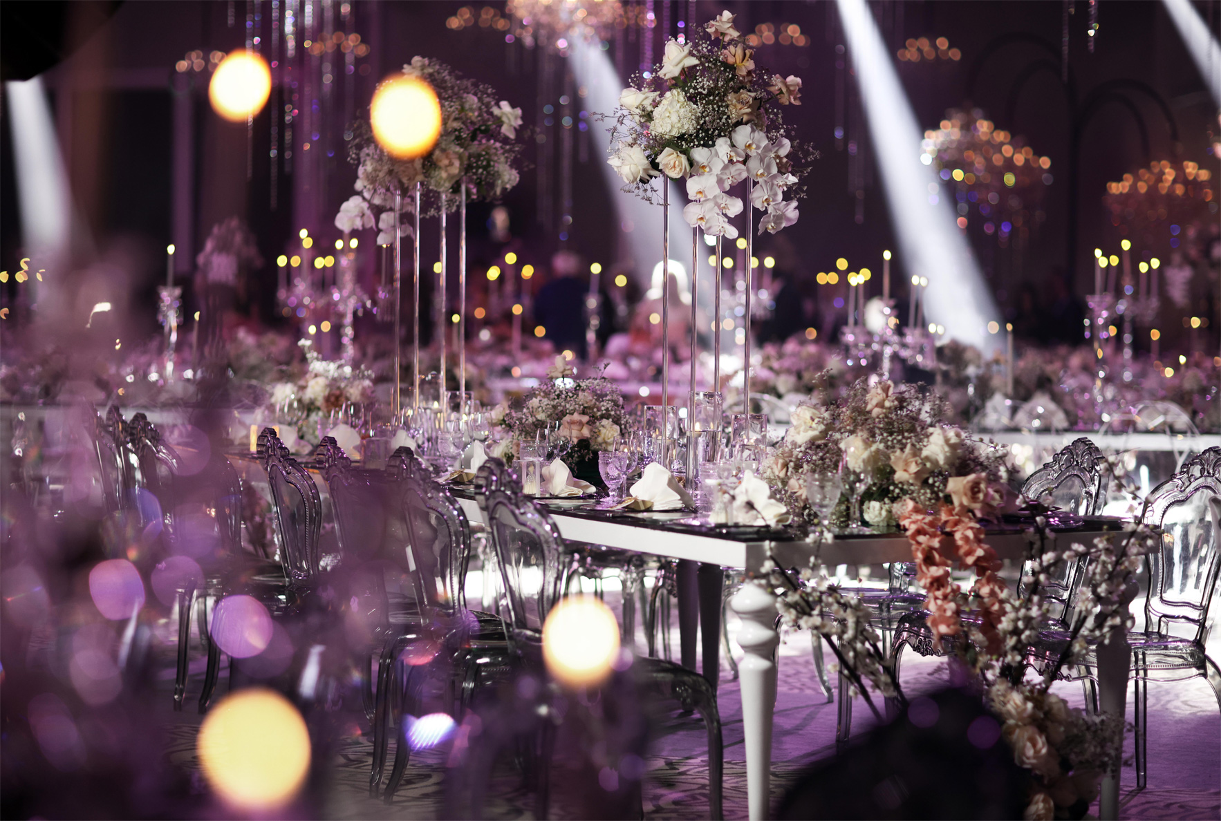 Grand ballroom wedding