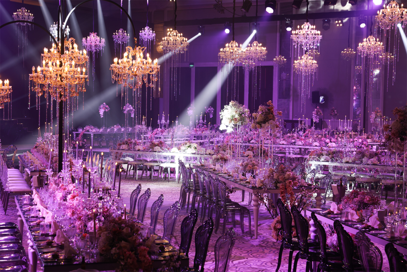 Grand ballroom wedding