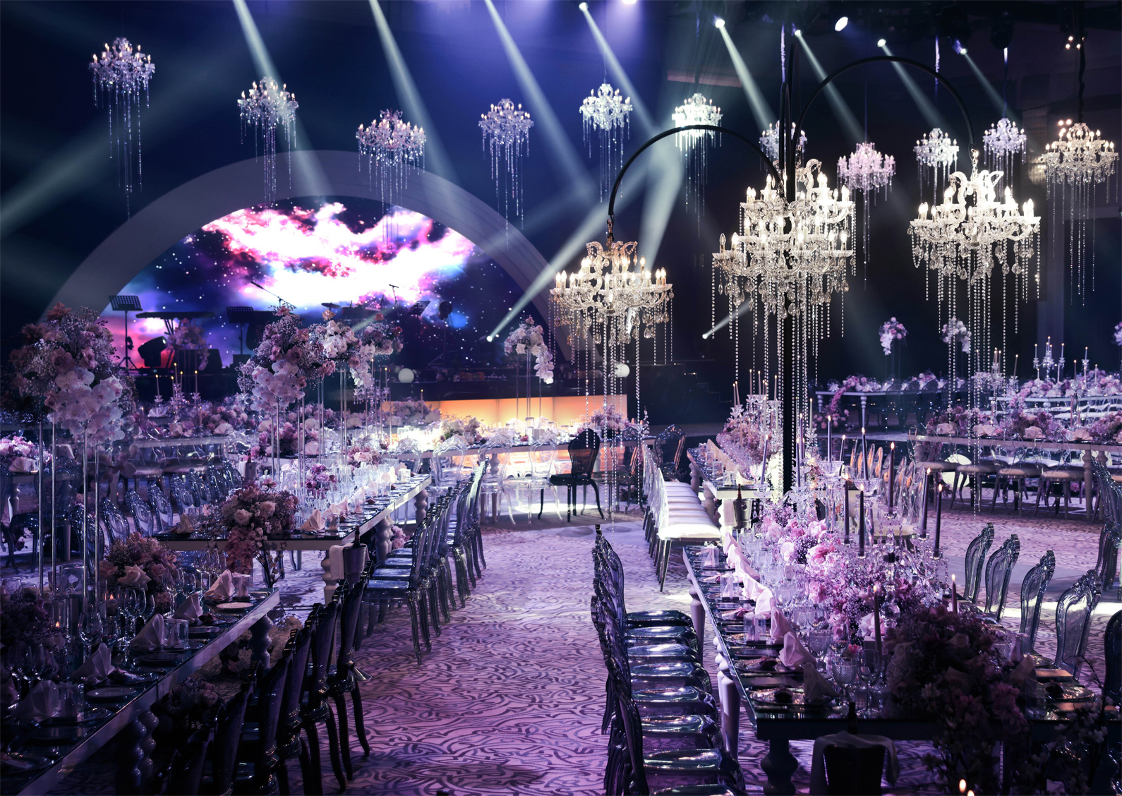 Grand ballroom wedding