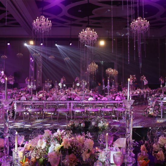 Grand ballroom wedding