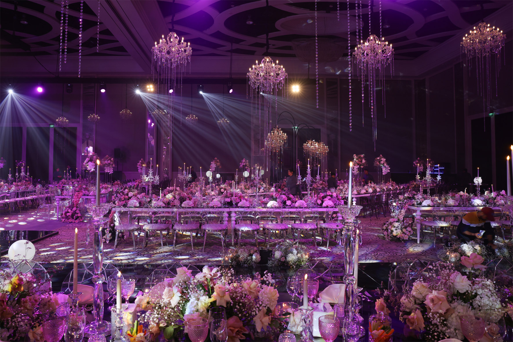 Grand ballroom wedding