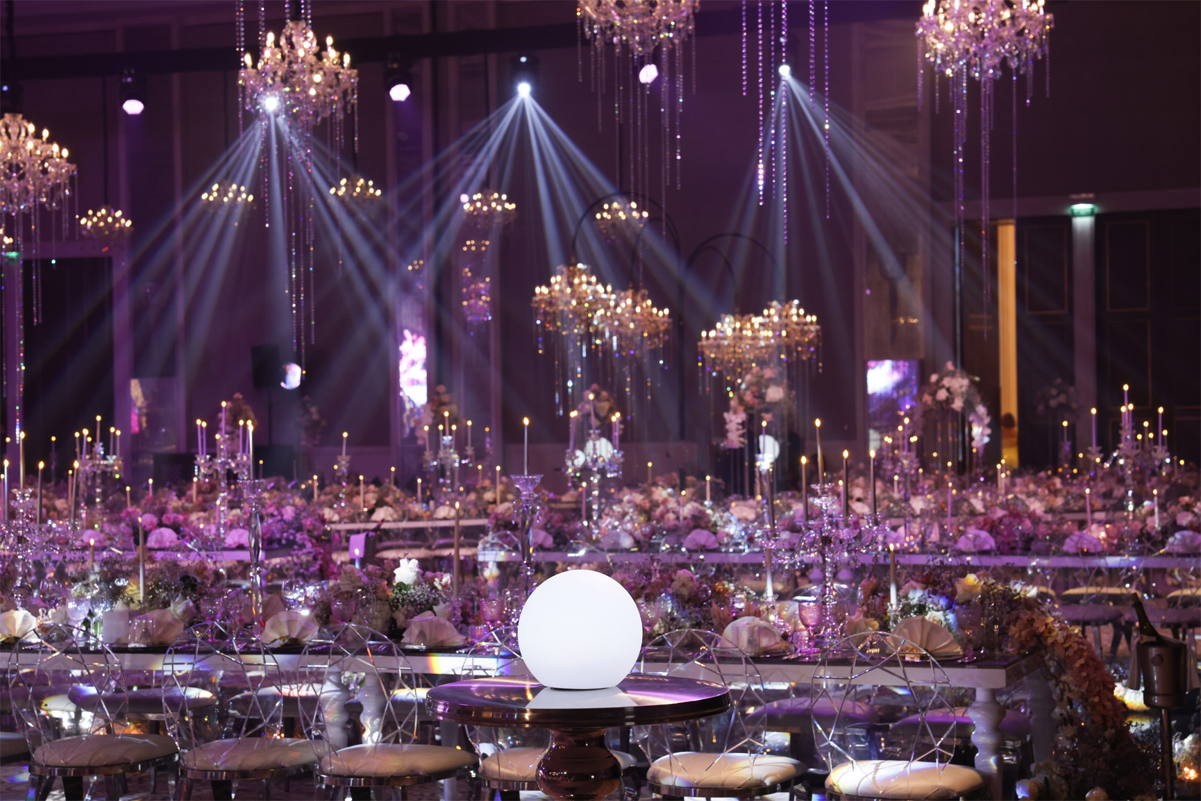 Grand ballroom wedding