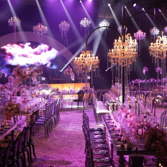 Grand ballroom wedding