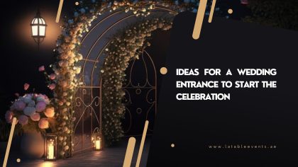 wedding entrance ideas