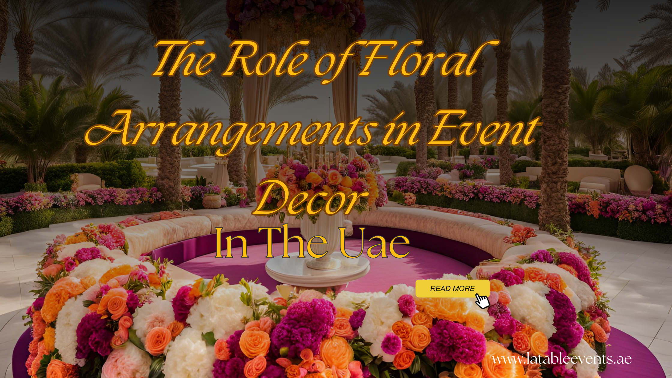 Role of floral arrangements in events decor in uae