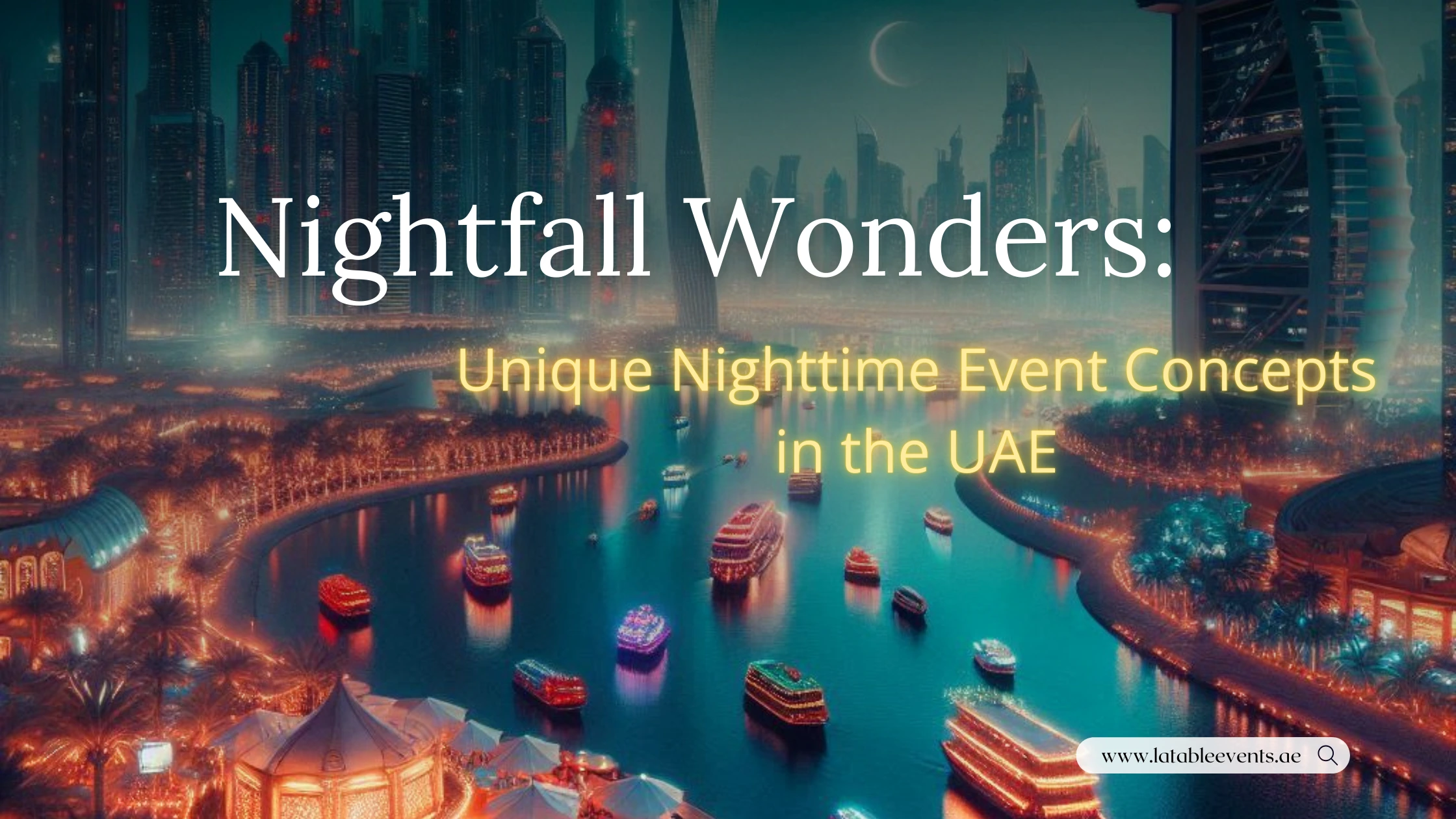 night time events ideas uae