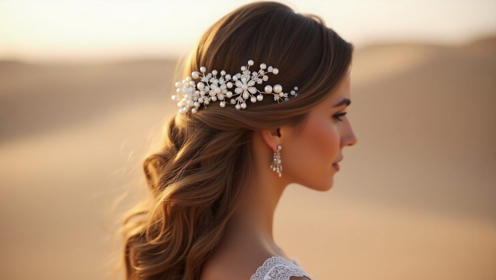 open bridal hair style