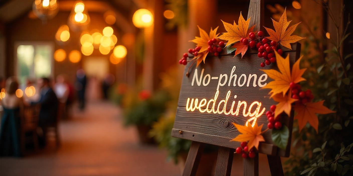 no phone wedding