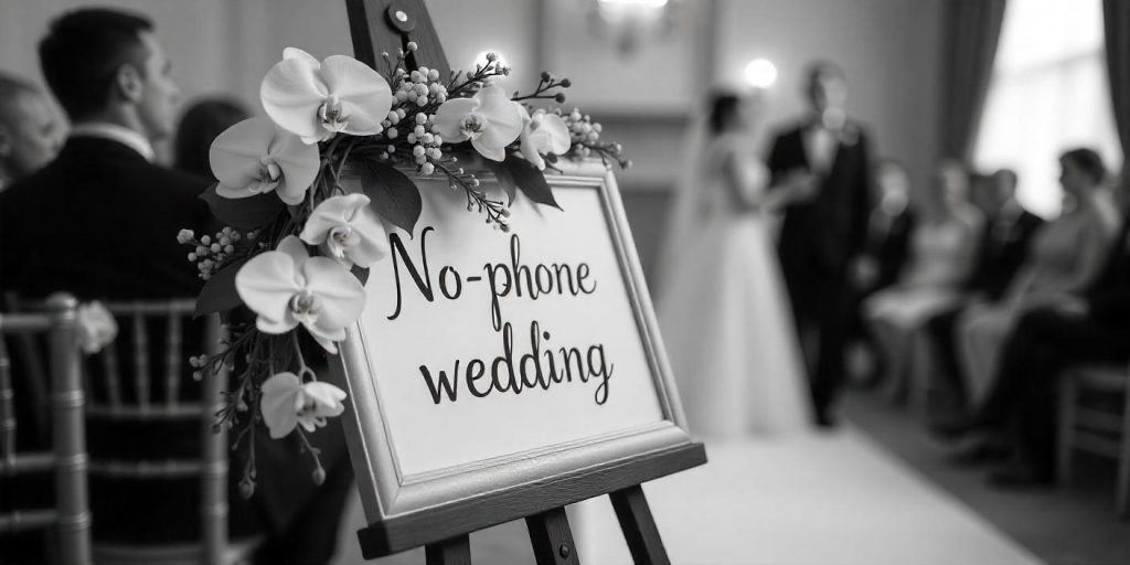 no phone wedding