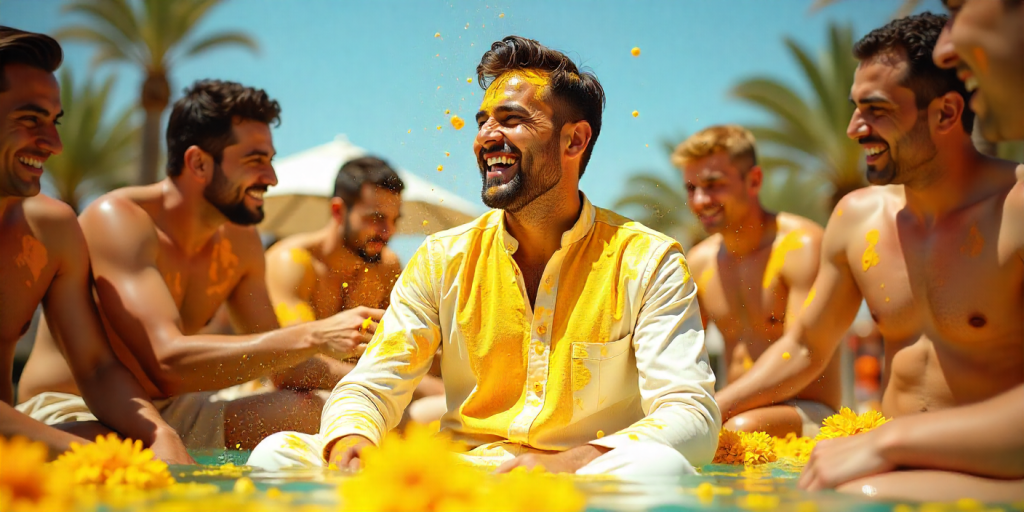 poolside haldi
