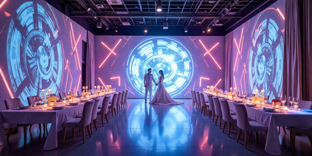 Futuristic Wedding Decor