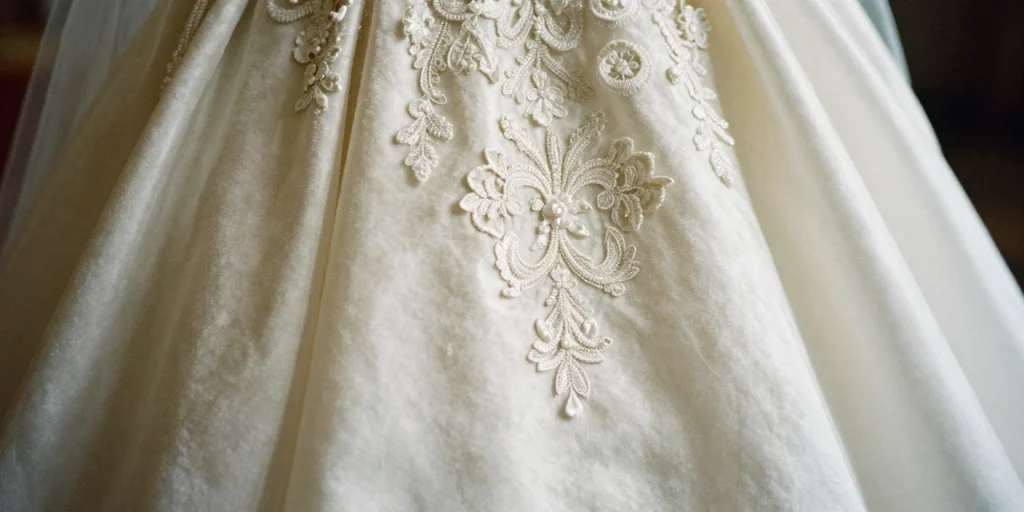 Luxury winter fabrics for bridal looks for January weddings